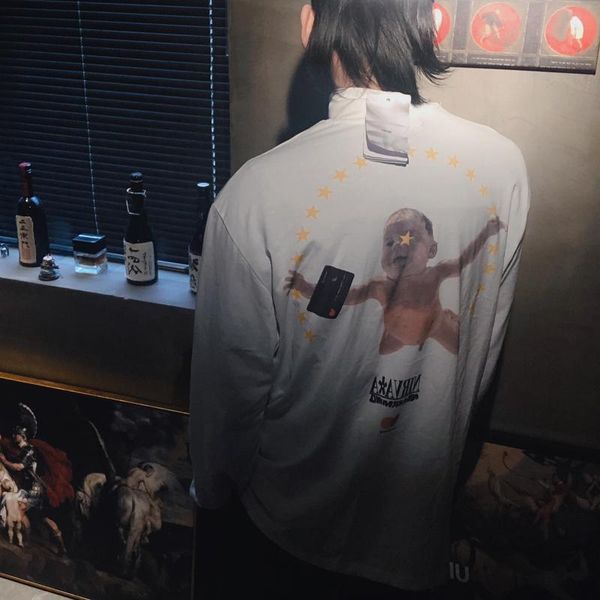 

19fw sagittaire a french brand long sleeve sweatshirt autumn winter high collar pullover tee sweater street casual outdoor t-shirt hfymwy239, Black