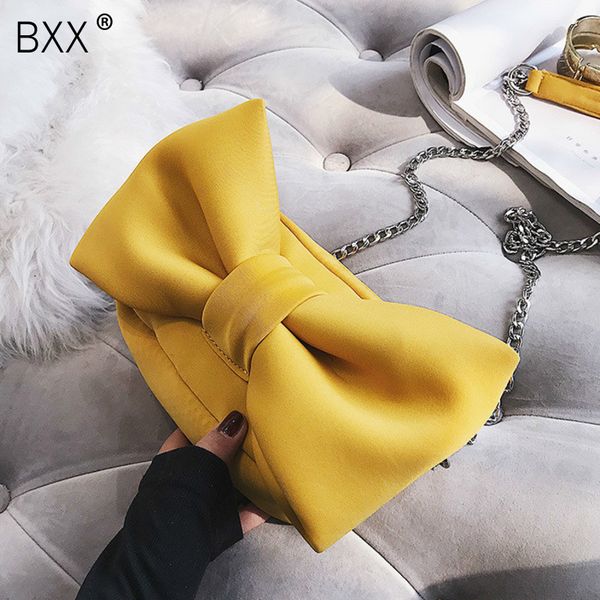

bxx] korean sweet girl clutch 2020 fashion new women's handbag velvet hand bag bow chain shoulder crossbody bags hg218