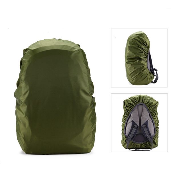 

2019 new 35/45l adjustable waterproof dustproof backpack rain cover portable ultralight shoulder protect outdoor tools hiking