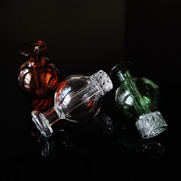 Raucherzubehör Glass Spinning Carb Cap Dab Terp Pearls Quarz Banger Nägel Anzug für abgeschrägte Kantenglaskappen DCC016
