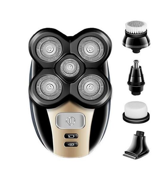 

5 in 1 electric shaver men nose hair trimmer washable 4d floating blade head shaving beard trimmer razor nose hair cutter