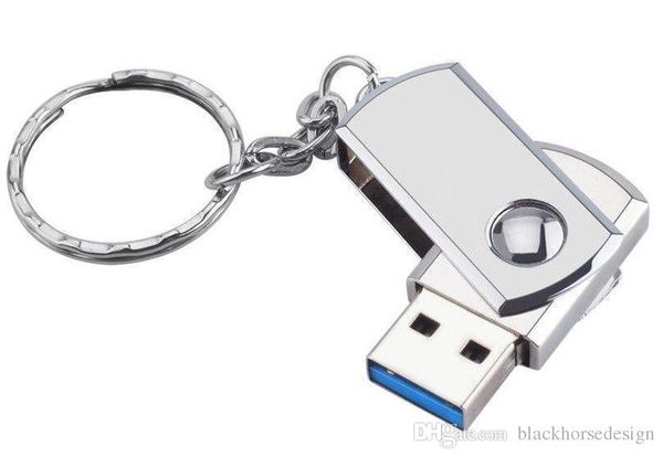 

100% РЕАЛЬНАЯ Емкость 128 ГБ Поворотный Металлический USB 2.0 Флэш-накопитель Память Thum