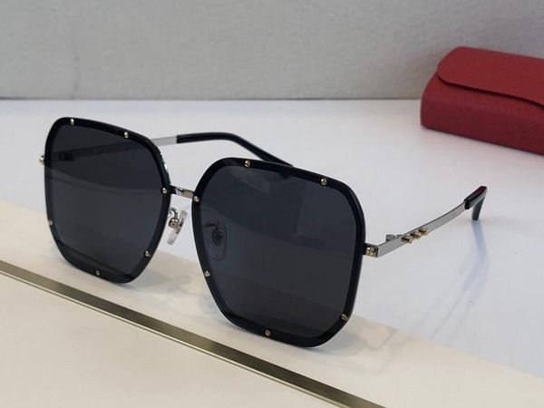 

0821 sunglasses for women oval frame popular uv protection men designer sunglasses oversized vintage retro style come with case, White;black