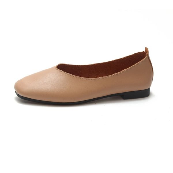 

new korean version of simple and comfortable trend flat shoes wild non-slip soft bottom shallow work shoes, Black