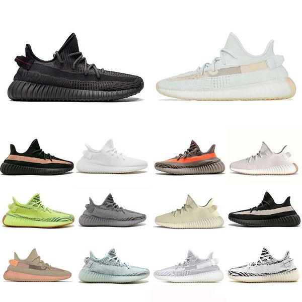 

2020 v2 kanye west hyperspace static mens running shoes designer women fashion sport sneakers size 36-45, White;red