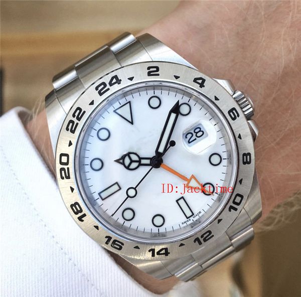 

u1 factory с оригинальным box gmt paper watch 216570 проводник 42mm белый циферблат 2813 движение автоматический из нержавеющей стали мужски, Slivery;brown