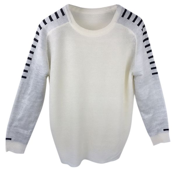 

autumn winter men's sweater men's o-neck solid color casual sweater slim fit knitted pullovers hot, White;black
