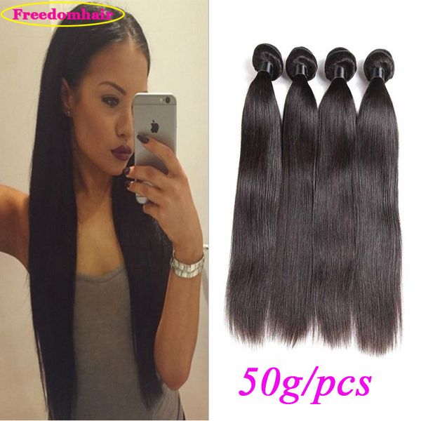 

бразильские прямые человеческие волосы утка волос weave расширения естественный цвет dyeable просветляющийся необработанные человеческих вол, Black;brown