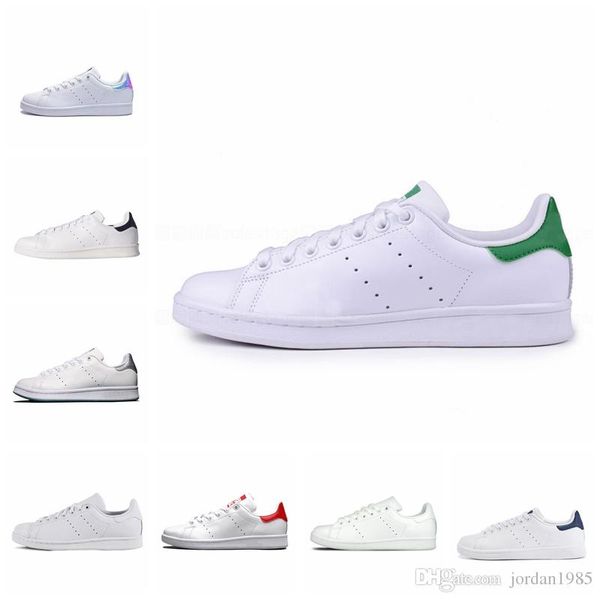 

asmit1 women original smith casual shoes triple black white blue red green silver mens stan fashion leather sport flats sneakers