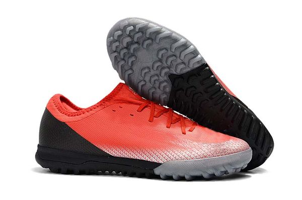 

2019 men knitted soccer shoes mercurial superflyx 6 elite ic / tf soccer shoes indoor / outdoor pink low help football shoes