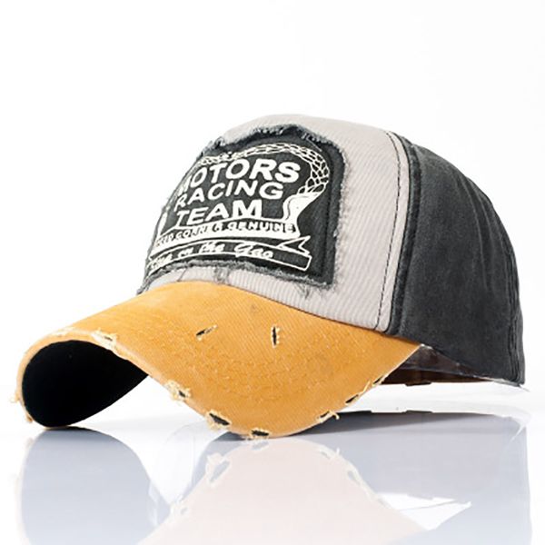 

men women spring fashion classic patch color matching baseball cap coated mot fashion outdoor sun hat washed cotton cap hip hop, Blue;gray