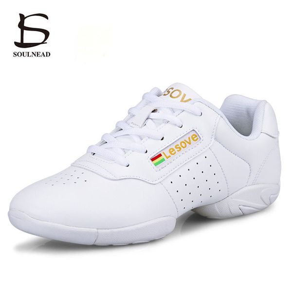 

kids sneakers soft sole white children's competitive aerobics shoes women fitness sports shoe modern/jazz/hip-hop dance shoes