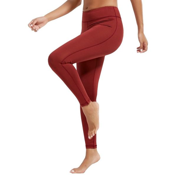 

kezrea women's autumn and winter yoga sports fitness yoga pants running elastic skinny high waist pants, White;red