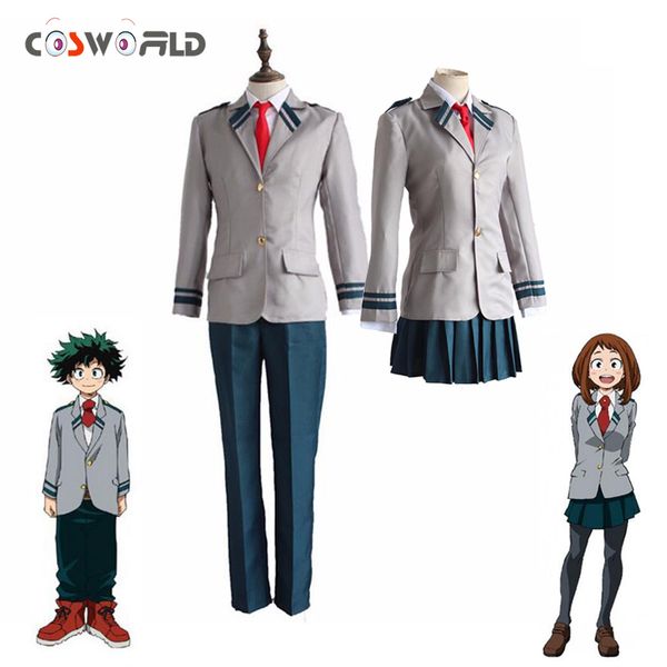 

coshome anime boku no hero academia cosplay midoriya izuku bakugou katsuki cosplay costumes my hero academia jacket uniforms, Black