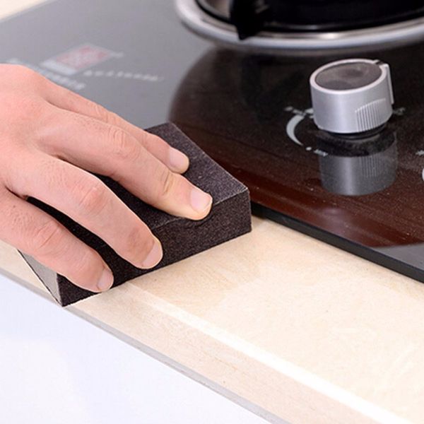 

brown cleaning magic sponge for dishwashing kitchen bathroom rust removing nano emery clean melamine eraser sponge diy