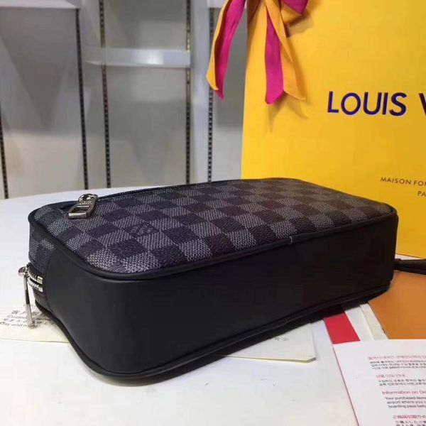 

Fa hion luxury l v plaid flower cla ic damier graphite ka ai bag mono toiletry kit palm wri t for men wallet handbag clutch bag 8412