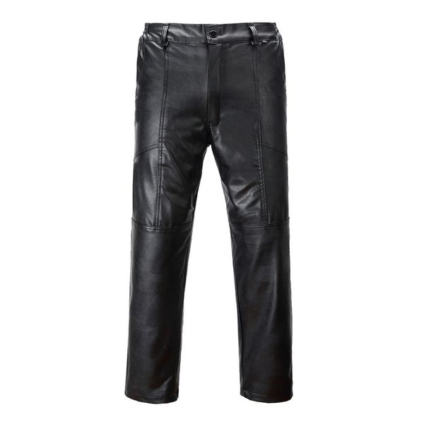 

Men's clothing 2018 winter plus velvet thick leather pants dirty and oil-proof windproof moisture-proof motorcycle leather pants