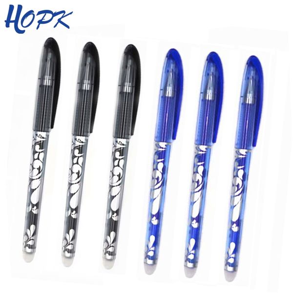 

0.5mm стираемая pen set моющейся ручка синие / черные чернила гелевой ручки офис школа канцелярский дать инструмент подарки