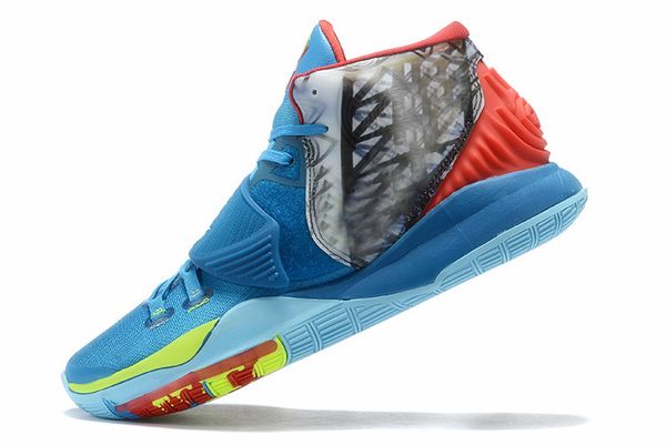 

2019 new mens kyrie 6 basketball shoes sale blue red oreo kyries irving vi sports basketball shoes with box size 7-12, Black