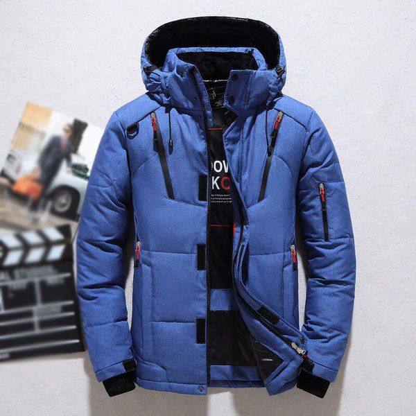 

2019 new hooded padded jacket men fashion pocket mens jacket male zipper coats outwear plus size, Black
