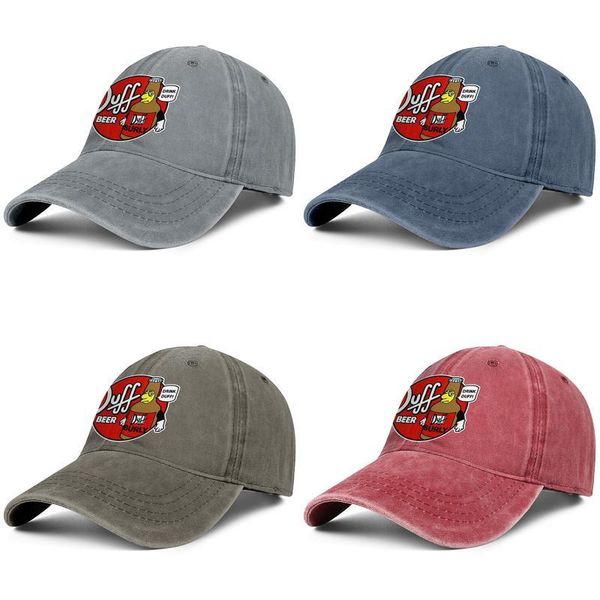 

дафф пиво смешной логотип унисекс джинсовая бейсболка крутая команда лучшие шляпы живопись логотип, Blue;gray