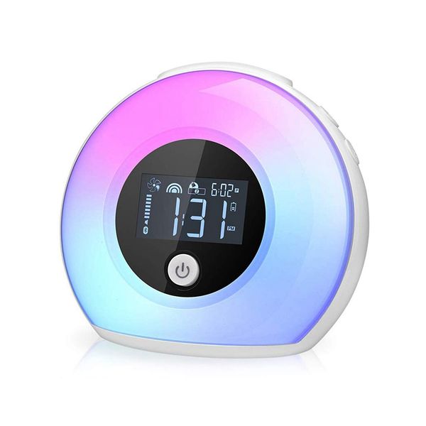 

jeyl wake up light bluetooth speaker, desk lamp alarm clock, night light bluetooth speaker light, adjustable color music