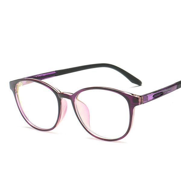 

computer blue light radiation protection glasses frames round women transparent glasses frame light men eyewear frames, Silver