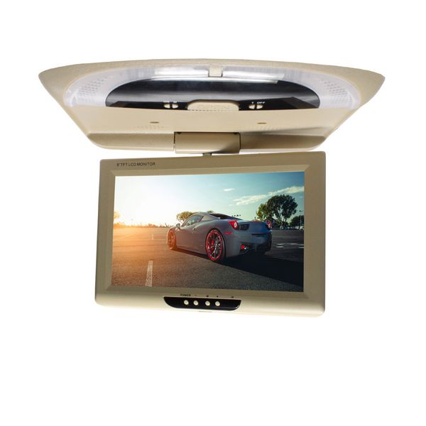 

9 inch with remote controller lcd color multimedia car monitor roof mount dvd digital screen display cd player flip down video