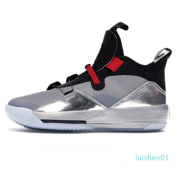 

jumpman 33 black university red pf xxxiii mens metallic silver black all star 33s travis scott championship mvp sport sneakers 7-12 l01