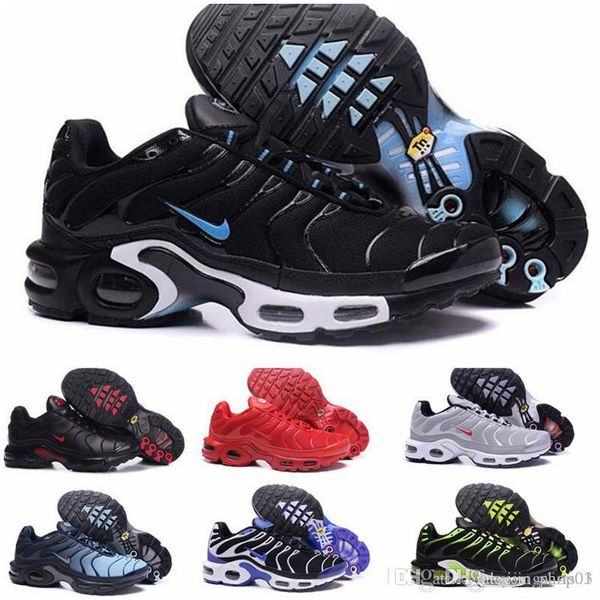 

2019 new running shoes men tn shoes tns plus air fashion increased ventilation casual trainers olive red blue black sneakers chausseures 40