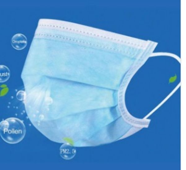 

малыш dhl бесплатная доставка одноразовые маски мягкие дышащие маски 3 слоя нетканого материала синяя маска с вешалкой для ушей 007