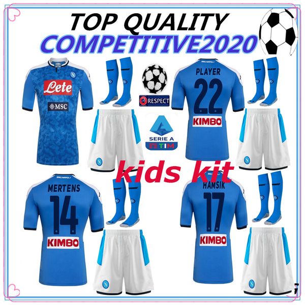 

Kid kit 19 20 thailand erie a naple occer jer ey napoli napoli blue jer ey for boy 2019 2020 ham ik l in igne football hirt