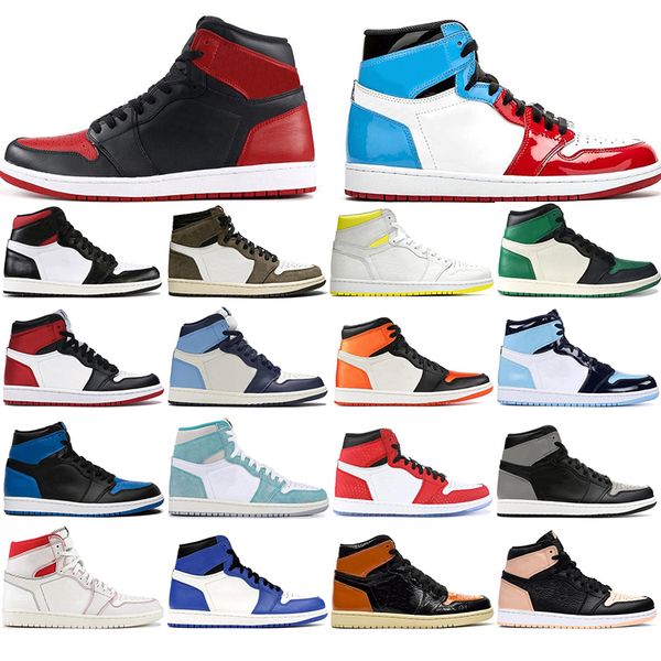 

with socks 2020 air jordan retro mens and women shoes sneakers 1 1s basketball shoes designer shoes sport sneakers size 36-46, White;red