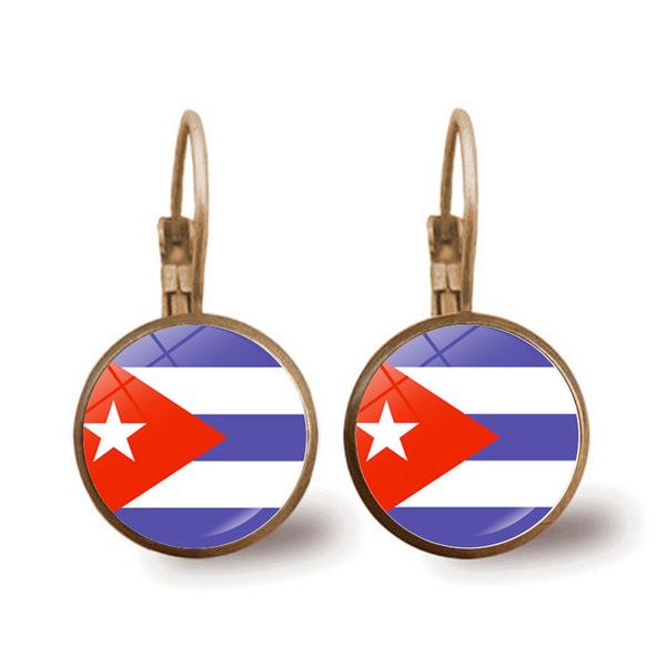 2020 Puerto Rico Puerto Rican Flag Hoop Earrings Women Men