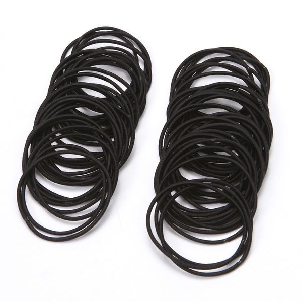 

30pcs/set black elastic hairbands for girls fashion women scrunchie gum for hair accessories elastic hair bands