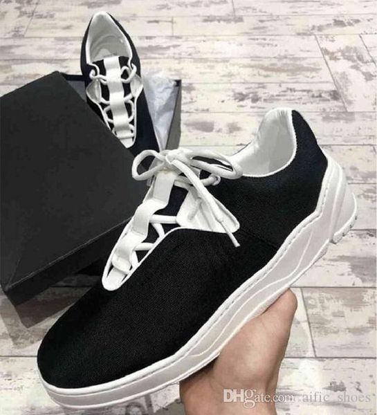 

men designer lace-up b17 sneaker black canvas casual shoes low calfskin platform men trainers lightweight rubber bottom