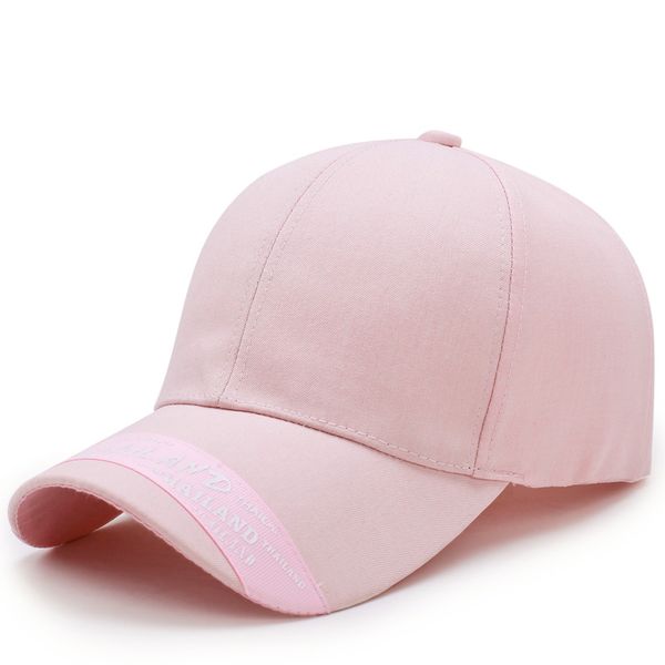 

women's chic baseball cap with band tape ring letter printing pre-curved visor adjustable summer dad hat sport fitness pink gray, Blue;gray