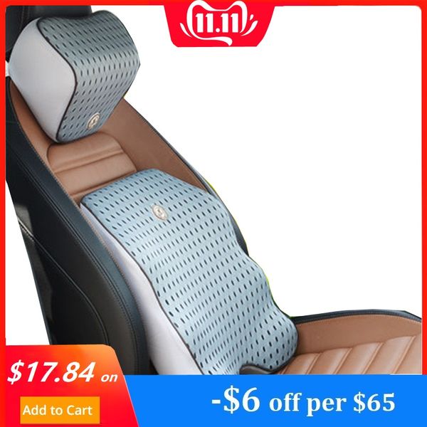 

3d mesh seat support pillow car seat lumbar support cushion back pain pillow memory foam massage