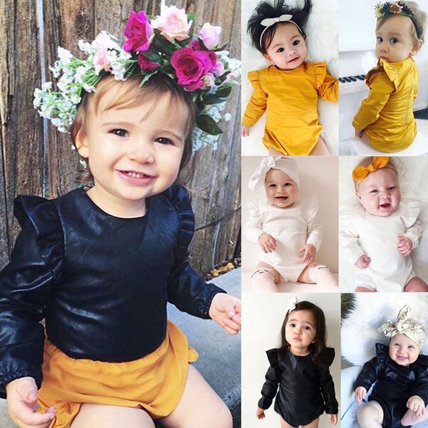 

pudcoco cute newborn baby boys girls rompers baby jumpsuit cotton solid jumpsuits outfits child boy girl rompers 0-24m, Blue