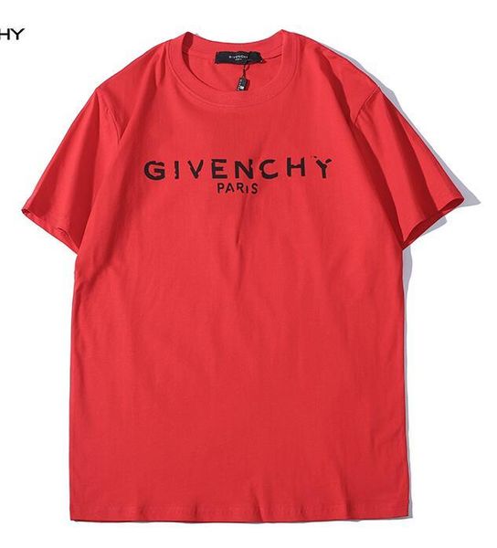 

2019 new tee cotton damaged letter logo xxl 13 givenchy 13 t hirt men and women t hirt wear ca ual tee xxl