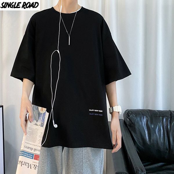 

singleroad man's t-shirt men 2020 summer harajuku graphic tees oversized japanese streetwear t shirt men cotton tshirt male, White;black