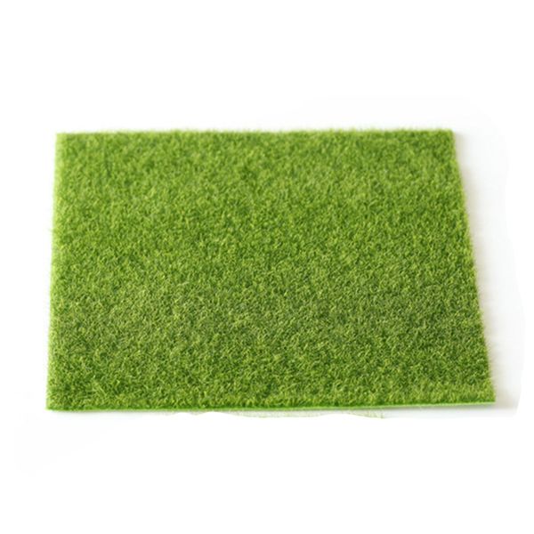 

15x15cm/30x30cm artificial lawn miniature garden ornament fake grass figurine craft plant pot fairy decor
