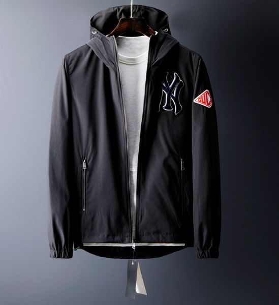 

19fw luxurious italy brand design ny jackets sweatshirts men women clothes sweater fashion embroidery logo streetwear outdoor hoodies coat, Gray;blue