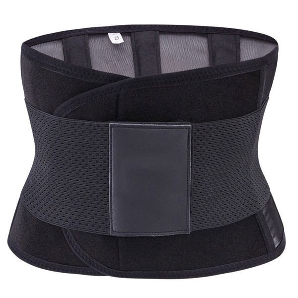 

fitness belt powerful body shaper waist trainer trimmer corset waist belt wrap workout shapewear slimming, Black;white