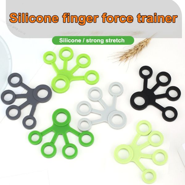 

2pcs/set silicone strength finger hand grip muscle power puller training exerciser asd88