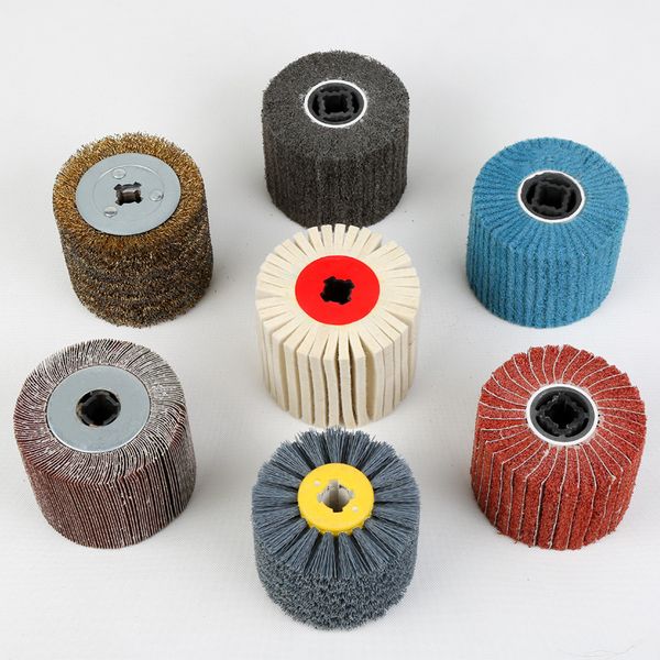 

нержавеющая сталь нейлон натяжение колеса шерсть штукатурки pad полировка колеса стальной проволоки полировка дисков производители прямая пр