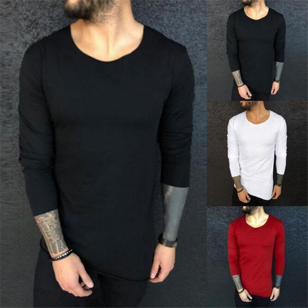 

mens конструктора tshirts моды crew neck solid color polos повседневный длинным рукавом quick dry tops дышащий одежда новые, White;black