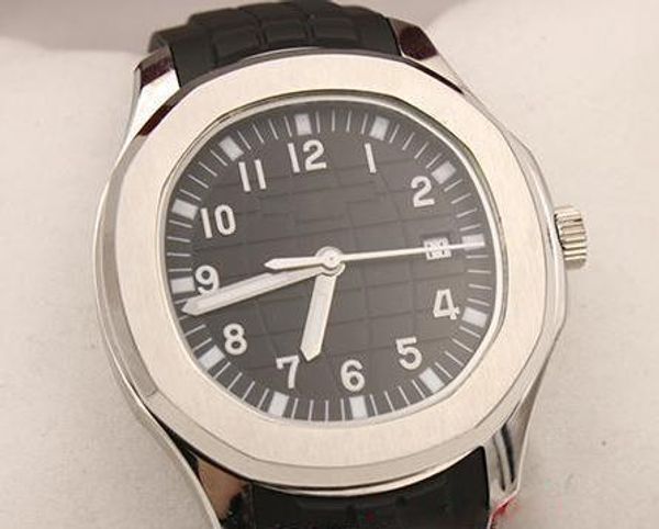 

new watch quality back auto packet men arrival 5167/1a silver skeleton rubber band transparent black watch dial -001 fkvmt, Slivery;brown