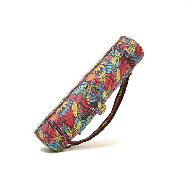

women yoga mat bag print style canvas large capacity waterproof pilates pad bag fitness backpack sports gym pack yoga mats
