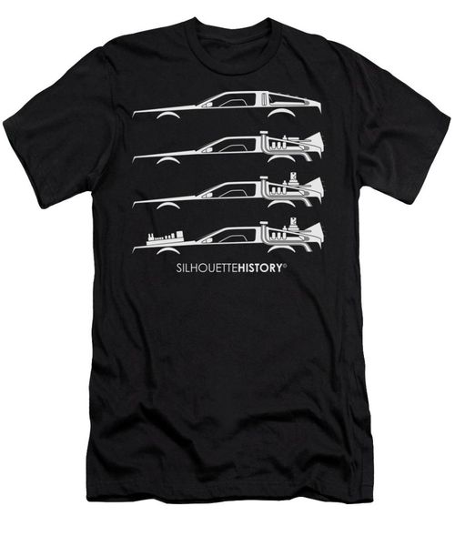 

time machine silhouettehistory men's t-shirt